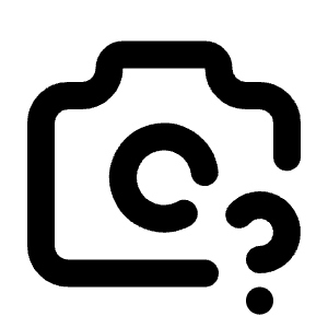 Camera Question Icon from Tabler Line Set
