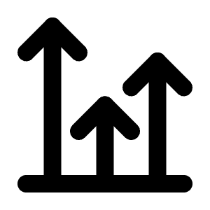 Chart Arrows Vertical Icon from Tabler Line Set