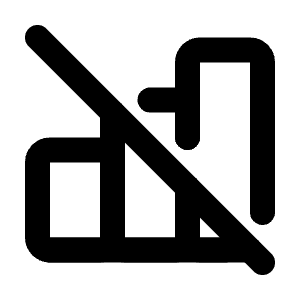 Chart Bar Off Icon from Tabler Line Set