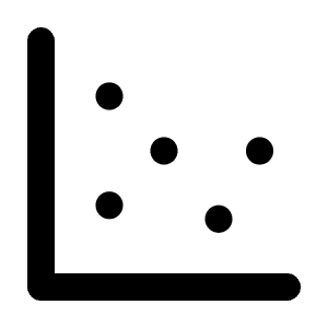 Chart Scatter Icon from Tabler Line Set