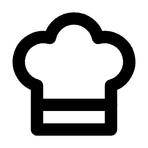 Chef Hat Icon from Tabler Line Set