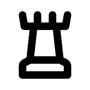 Chess Rook Icon from Tabler Line Set