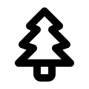 Christmas Tree Icon from Tabler Line Set