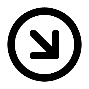 Circle Arrow Down Right Icon from Tabler Line Set