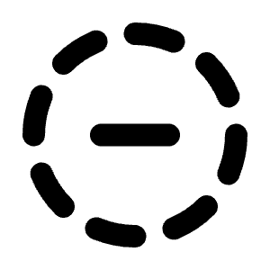 Circle Dashed Minus Icon from Tabler Line Set
