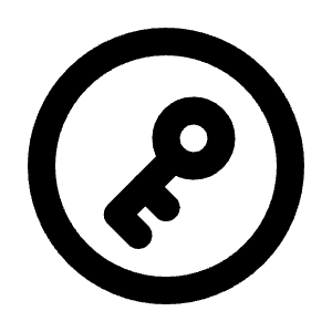 Circle Key Icon from Tabler Line Set