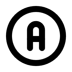 Circle Letter A Icon from Tabler Line Set