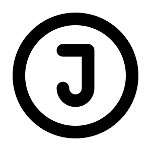 Circle Letter J Icon from Tabler Line Set