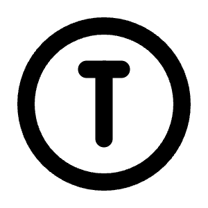 Circle Letter T Icon from Tabler Line Set