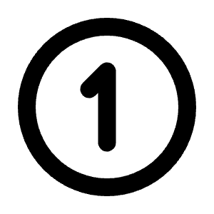 Circle Number 1 Icon from Tabler Line Set