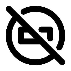 Circle Rectangle Off Icon from Tabler Line Set