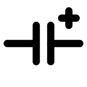 Circuit Capacitor Polarized Icon from Tabler Line Set