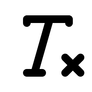 Clear Formatting Icon from Tabler Line Set