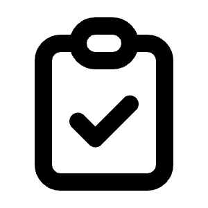 Clipboard Check Icon from Tabler Line Set