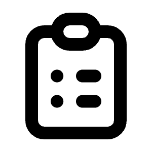Clipboard List Icon from Tabler Line Set