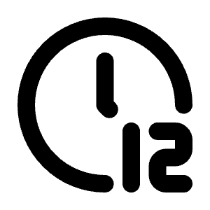 Clock 12 Icon from Tabler Line Set