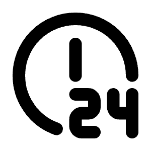 Clock 24 Icon from Tabler Line Set