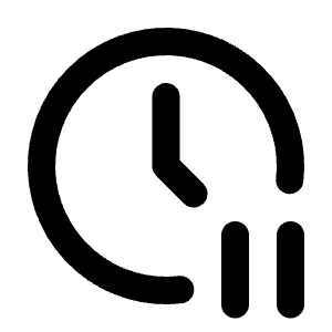Clock Pause Icon from Tabler Line Set