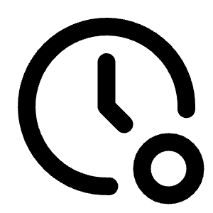 Clock Record Icon from Tabler Line Set