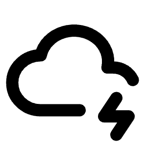 Cloud Bolt Icon from Tabler Line Set