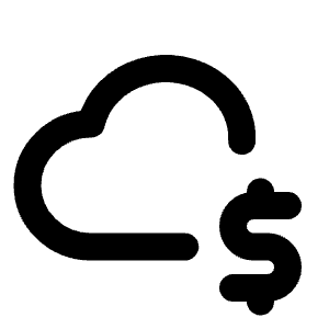 Cloud Dollar Icon from Tabler Line Set