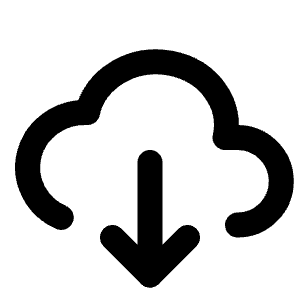 Cloud Download Icon from Tabler Line Set