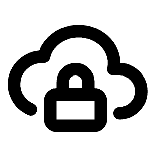 Cloud Lock Icon from Tabler Line Set