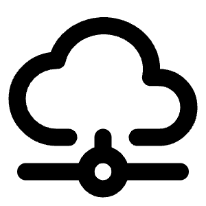 Cloud Network Icon from Tabler Line Set