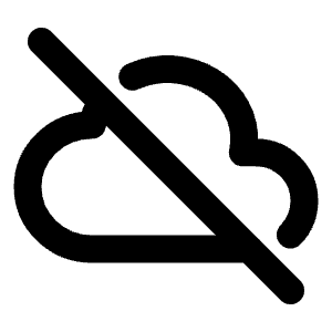 Cloud Off Icon from Tabler Line Set