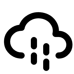Cloud Rain Icon from Tabler Line Set
