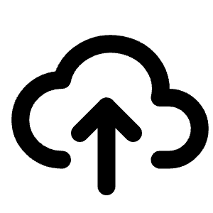 Cloud Upload Icon from Tabler Line Set