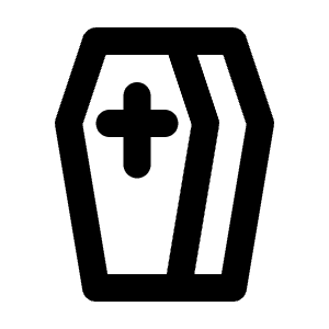 Coffin Icon from Tabler Line Set