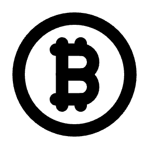 Coin Bitcoin Icon from Tabler Line Set