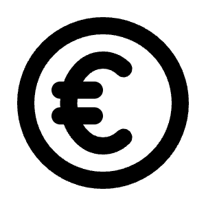 Coin Euro Icon from Tabler Line Set
