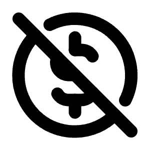 Coin Off Icon from Tabler Line Set