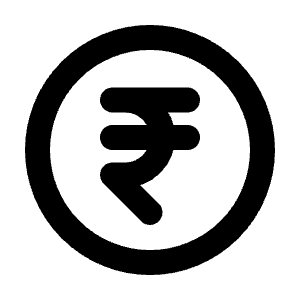 Coin Rupee Icon from Tabler Line Set