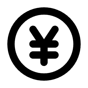 Coin Yen Icon from Tabler Line Set