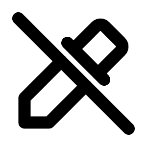 Color Picker Off Icon from Tabler Line Set