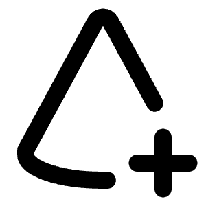 Cone Plus Icon from Tabler Line Set