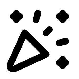 Confetti Icon from Tabler Line Set