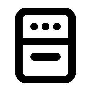 Cooker Icon from Tabler Line Set