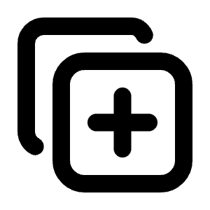 Copy Plus Icon from Tabler Line Set