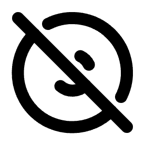 Copyleft Off Icon from Tabler Line Set