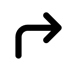 Corner Up Right Icon from Tabler Line Set