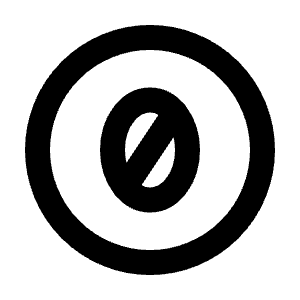 Creative Commons Zero Icon from Tabler Line Set