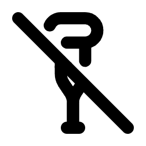 Crutches Off Icon from Tabler Line Set