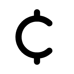 Currency Cent Icon from Tabler Line Set