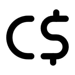 Currency Dollar Canadian Icon from Tabler Line Set