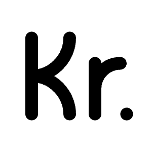 Currency Krone Danish Icon from Tabler Line Set