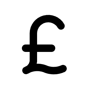 Currency Pound Icon from Tabler Line Set